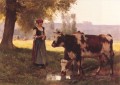 La vida en la granja de La Vachere Realismo Julien Dupre